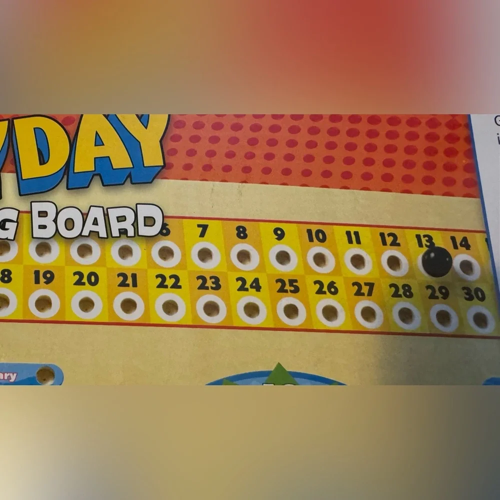 SimplyFun Tibbar's Everyday Big Board Wooden Educational Calendar & Clock NIB